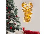 Wallity, Xmasgold - 003, Scultura Da Parete, Oro, 100 % Metallo, 36 X 56 Cm
