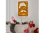Wallity, Xmasgold - 006, Scultura Da Parete, Oro, 100 % Metallo, 39 X 59 Cm