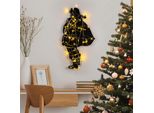 Wallity, Xmasblack - 005, Scultura Da Parete, Nero, 100 % Metallo, 37 X 68 Cm