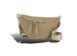 Cintura Borsa Taupe Beige Florence Tracolla Pelle Coordinata D2OTF821N