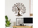 Wallity, Albero - 3, Decorazione Da Parete, Multicolore, Metallo, 60 X 60 Cm
