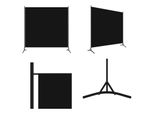Vidaxl 1 Pezzo Divisorio Nero 175X180 Cm - Divisorio Per Ambienti - Divisorio Per Ambienti - Divisori Per Ambienti