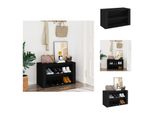 Vidaxl Portascarpe Nero 75X35X45 Cm In Legno - Portascarpe E Armadietti