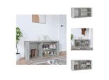 Vidaxl Portascarpe Grigio Cemento 100X35X45 Cm In Legno - Portascarpe E Armadietti