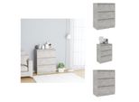 Vidaxl Credenza Grigio Cemento 60X35X76 Cm In Legno - Credenze