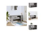Vidaxl Scarpiera Grigio Sonoma 80X35X45 Cm Materiale A Base Di Legno - Scarpiere E Armadietti