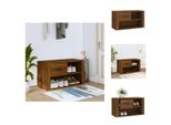 Vidaxl Scarpiera Marrone Effetto Rovere 80X35X45 Cm Materiale Legno - Scarpiere E Armadietti