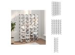 Vidaxl Scarpiera Trasparente 93X36,5X140 Cm Pp - Scarpiere E Armadietti