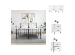 Vidaxl Comodini 2 Pz. Bianco 40X35X47,5 Cm Materiale A Base Di Legno - Comodini
