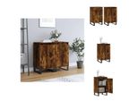 Vidaxl Credenze 2 Pz. Rovere Affumicato 40X35X70 Cm Materiale A Base Di Legno - Credenze
