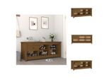 Vidaxl Scarpiera Marrone Miele 110X38X45,5 Cm In Legno Di Pino Massiccio - Scarpiere E Armadietti