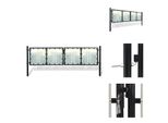 Vidaxl Cancello Di Recinzione (Cancello Singolo) Nero 300X150 Cm - Cancelli Da Giardino