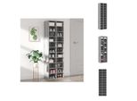 Vidaxl Portascarpe Grigio Sonoma 54X34X183 Cm Materiale A Base Di Legno - Portascarpe E Armadietti