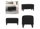 Vidaxl Panca Nera 70X35X41 Cm In Pelle Finta - Panca - Panche - Panche - Panchine