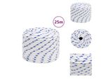 Vidaxl Corda Da Barca Bianca 16 Mm 25 M In Polipropilene - Corde