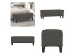 Vidaxl Panca Grigio Scuro 100X35X41 Cm In Velluto - Panca - Panca - Panchina - Panca Per Corridoio