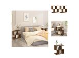 Vidaxl Comodini 2 Pz. Materiale In Legno Effetto Rovere Marrone 50X30X51,5 Cm - Comodini