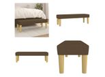 Vidaxl Panca Marrone Scuro 100X30X30 Cm In Tessuto - Panca - Panca - Panca Per Corridoio
