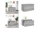 Vidaxl Panca Da Corridoio 80X40X45 Cm Grigio Sonoma In Legno - Panca Da Corridoio - Panche Da Corridoio - Panca A Cassetta - Panca Da Corridoio