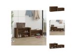 Vidaxl Scarpiera Marrone Effetto Rovere 150X35X45 Cm Materiale Legno - Scarpiere E Armadietti