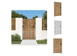 Vidaxl Cancello Da Giardino 105X205 Cm In Acciaio Corten Design Bambù - Cancelli Da Giardino