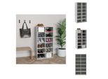Vidaxl Portascarpe Grigio Cemento 54X34X100,5 Cm In Legno - Portascarpe E Armadietti