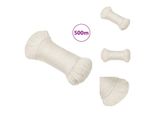 Vidaxl Corda Da Lavoro Bianca 6 Mm 500 M In Polipropilene - Corde