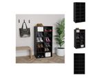Vidaxl Portascarpe Nero 54X34X100,5 Cm In Legno - Portascarpe E Armadietti