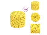 Vidaxl Corda Da Barca Gialla 18 Mm 25 M In Polipropilene - Corde