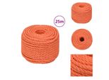 Vidaxl Corda Da Lavoro Arancione 10 Mm 25 M In Polipropilene - Corde