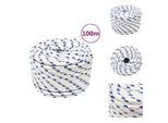Vidaxl Corda Da Barca Bianca 14 Mm 100 M In Polipropilene - Corde