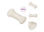 Vidaxl Corda Da Lavoro Bianca 8 Mm 250 M In Polipropilene - Corde