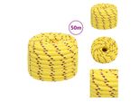 Vidaxl Corda Da Barca Gialla 20 Mm 50 M In Polipropilene - Corde
