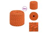 Vidaxl Corda Per Barca Arancione 10 Mm 50 M Polipropilene - Corde