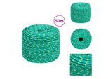 Vidaxl Corda Per Barca Verde 10 Mm 50 M Polipropilene - Corde
