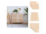Vidaxl Armadio Ante A Persiana Design 4 Pezzi 39,5X49,4 In Legno Di Pino Massiccio - Porte Armadio