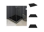 Vidaxl Piatto Doccia Abs Quadrato Nero 80X80 Cm - Piatti Doccia