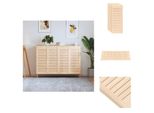 Vidaxl Ante Dell'armadio A Persiana 4 Pezzi 99,3X39,4 Cm In Legno Massiccio - Ante Dell'armadio