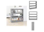 Vidaxl Libreria/Divisorio Grigio Sonoma 100×30×103 Cm - Librerie E Scaffalature