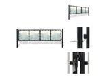 Vidaxl Cancello Per Recinzione (Cancello Singolo) Nero 300X125 Cm - Cancelli Da Giardino
