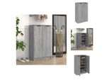 Vidaxl Scarpiera Grigio Sonoma 59X35X100 Cm Materiale A Base Di Legno - Scarpiere E Armadietti