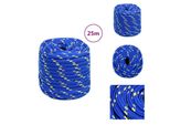 Vidaxl Corda Da Barca Blu 16 Mm 25 M In Polipropilene - Corde
