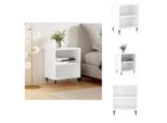 Vidaxl Comodino Bianco Lucido 40X30X50 Cm Materiale Legno - Comodini