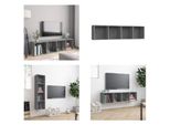 Vidaxl Scaffale/Tv Grigio Sonoma 143X30X36 Cm Materiale A Base Di Legno - Scaffale - Librerie - Scaffale A Muro - Libreria