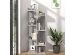 Vidaxl Libreria 48X25,5X140 Cm In Legno Grigio Sonoma - Libreria - Librerie - Scaffale - Organizzatore Di Libri