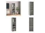 Vidaxl Libreria/Tv Grigio Cemento 36X30X114 Cm Materiale Legno - Libreria - Librerie - Libreria - Librerie