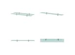 Vidaxl Mensole Galleggianti 2 Pz. Vetro 70X10 Cm 8 Mm - Mensola Galleggiante - Mensole Galleggianti - Mensola A Muro - Mensole A Muro
