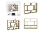 Vidaxl Scaffale Da Parete In Rovere Sonoma 75X16X55 Cm Materiale A Base Di Legno - Scaffale Da Parete - Scaffale Da Parete - Scaffale Da Parete - Scaffali Da Parete