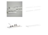 Vidaxl Mensole Galleggianti 4 Pz. Bianco 80X23,5X3,8 Cm Mdf - Mensola A Muro - Mensole A Muro - Mensola A Muro Galleggiante - Mensola A Muro Galleggiante