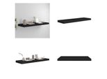 Vidaxl Mensola Galleggiante Nera 80X23,5X3,8 Cm Mdf - Mensola A Muro - Mensole A Muro - Mensola A Muro Galleggiante - Mensola A Muro Galleggiante